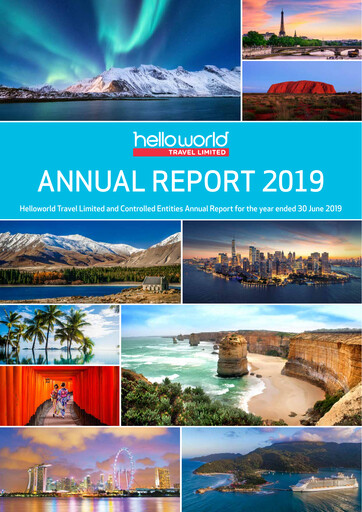 Miniature Helloworld Travel Rapport annuel 2019