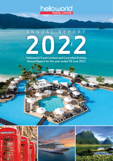 Miniature Helloworld Travel Rapport annuel 2022