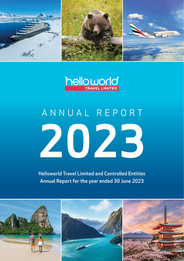 Miniature Helloworld Travel Rapport annuel 2023