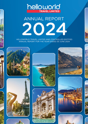 Miniature Helloworld Travel Rapport annuel 2024