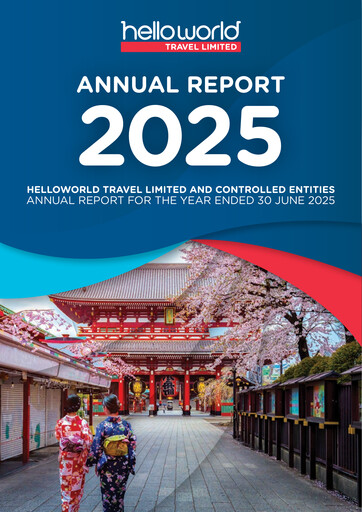 Miniature Helloworld Travel Rapport annuel 2025