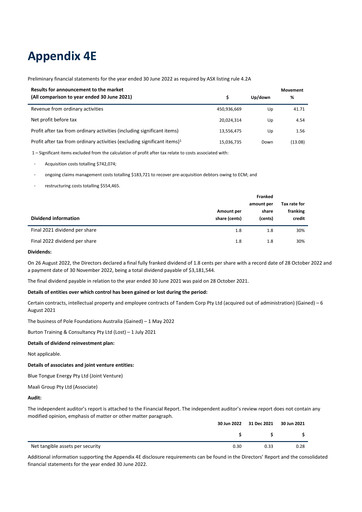 Thumbnail GenusPlus Group Limited Financial Report 2022