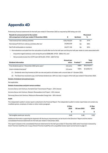 Thumbnail GenusPlus Group Limited Half-year Report 2026-h1
