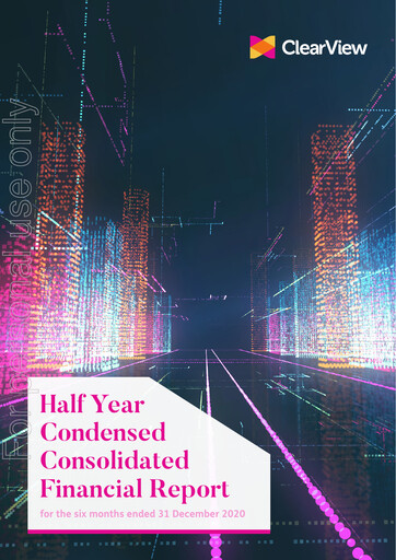 Thumbnail ClearView Wealth Limited Half-year Report 2021-h1