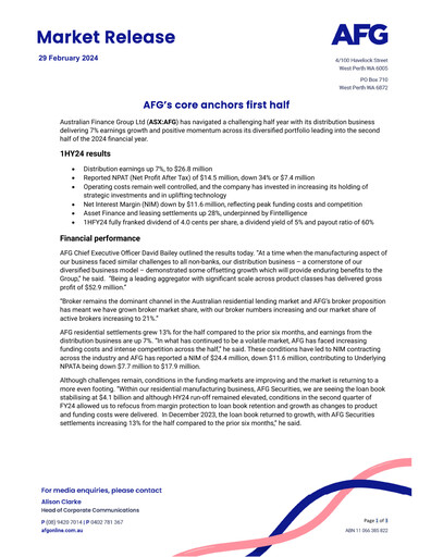 Thumbnail Australian Finance Group Half-year Report 2024-h1
