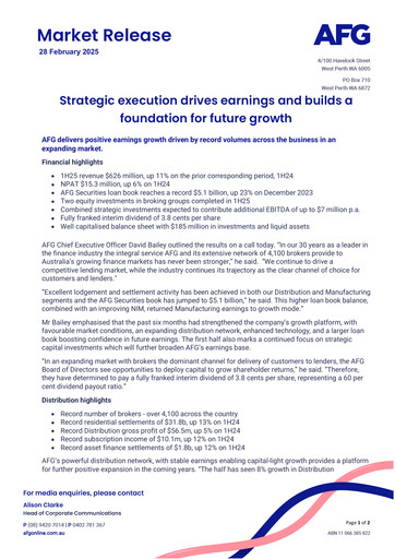 Thumbnail Australian Finance Group Half-year Report 2025-h1