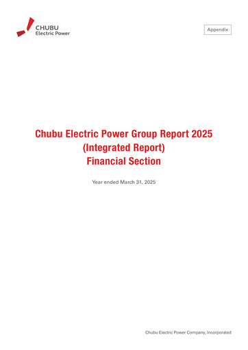 Thumbnail Chubu Electric Power
 Financial Statement 2025
