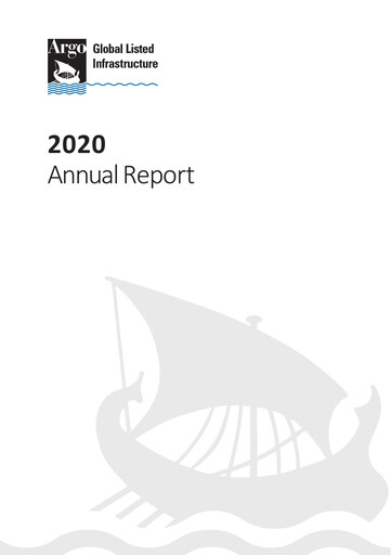 Thumbnail Argo Global Listed Infrastructure Annual Report 2020