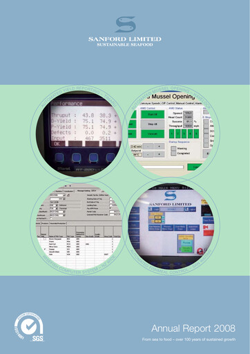 Thumbnail Sanford Limited Annual Report 2008