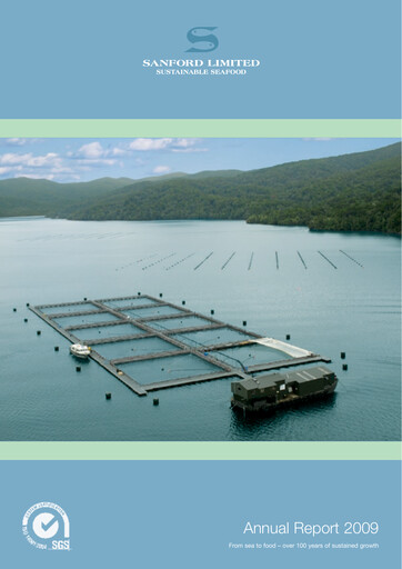Thumbnail Sanford Limited Annual Report 2009