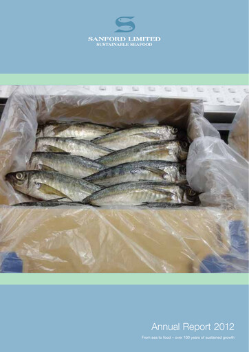 Thumbnail Sanford Limited Annual Report 2012