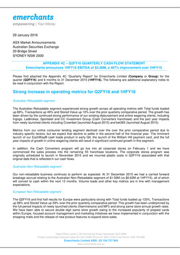 Thumbnail EML Payments Quarterly Report 2016-q2