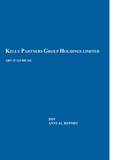 Thumbnail Kelly Partners Group Annual Report 2019