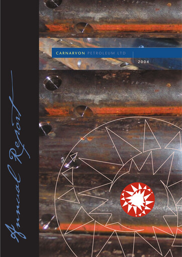 Thumbnail Carnarvon Energy Annual Report 2004