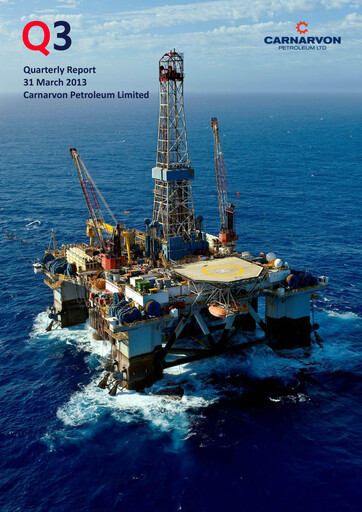 Thumbnail Carnarvon Energy Quarterly Report 2013-q1