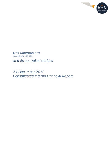 Vorschaubild Rex Minerals Halbjahresbericht 2020-h1