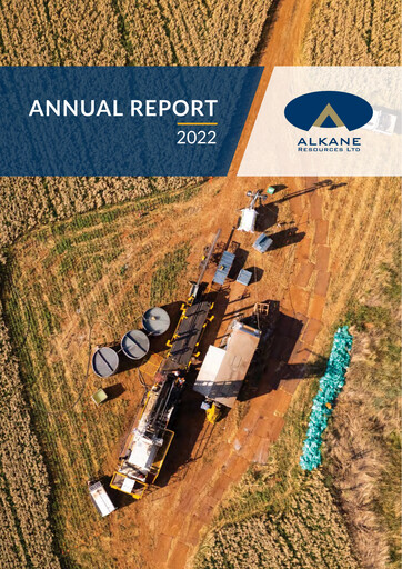 Thumbnail Alkane Resources Annual Report 2021-2022