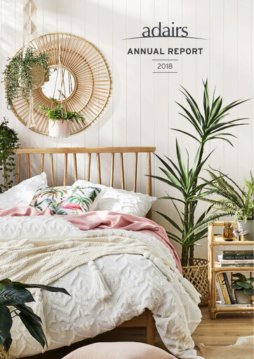 Thumbnail Adairs Limited Annual Report 2018