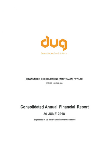 Thumbnail DUG Technology Financial Report 2018
