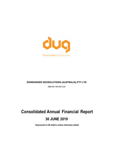 Thumbnail DUG Technology Financial Report 2019
