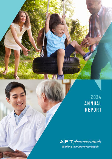 Miniature AFT Pharmaceuticals Rapport annuel 2024