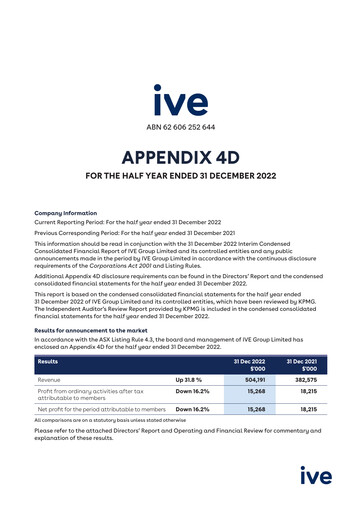 Thumbnail IVE Group Financial Report 2023-h1