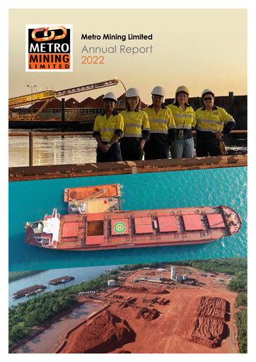 Thumbnail Metro Mining Annual Report 2022