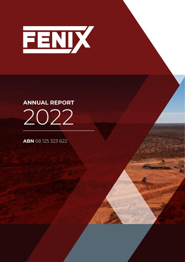 Thumbnail Fenix Resources Annual Report 2022