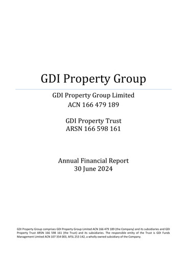 Thumbnail GDI Property Group Financial Report 2024