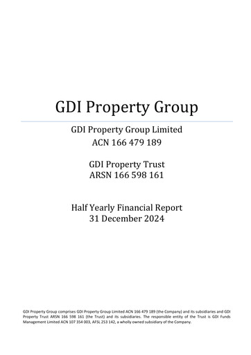 Thumbnail GDI Property Group Half-year Report 2025-h1