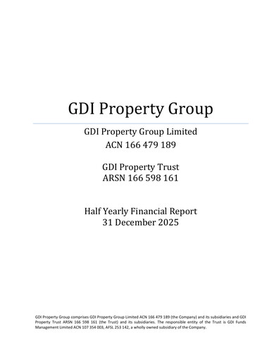 Thumbnail GDI Property Group Half-year Report 2026-h1