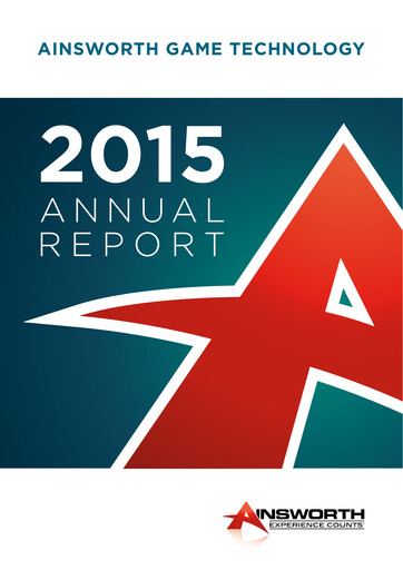 Thumbnail Ainsworth Game Technology Annual Report 2015