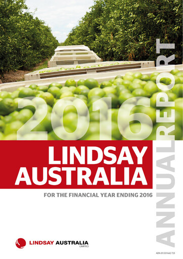 Thumbnail Lindsay Australia Annual Report 2016