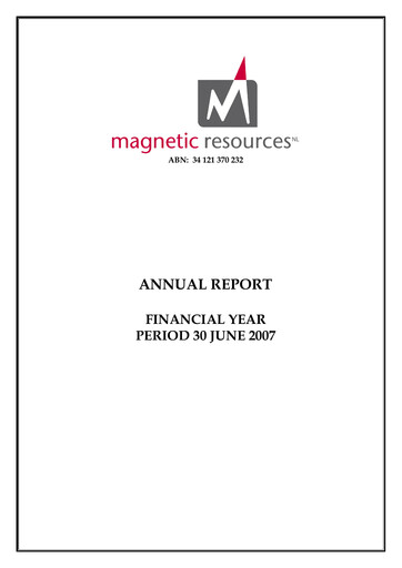 Thumbnail Magnetic Resources NL Annual Report 2007