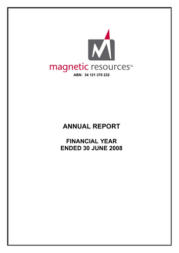 Thumbnail Magnetic Resources NL Annual Report 2008