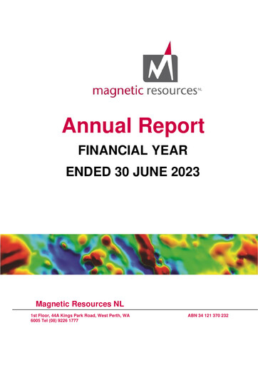 Thumbnail Magnetic Resources NL Annual Report 2023