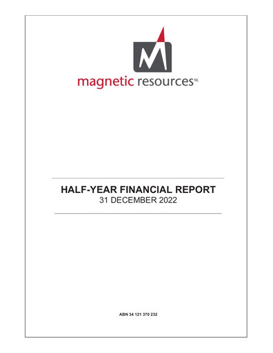 Thumbnail Magnetic Resources NL Financial Report 2023-h1