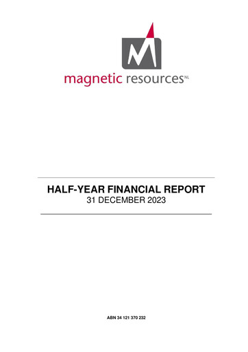 Thumbnail Magnetic Resources NL Financial Report 2024-h1
