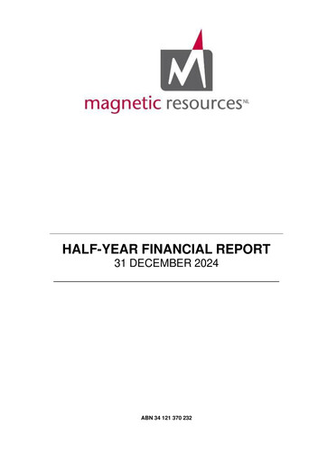 Thumbnail Magnetic Resources NL Financial Report 2025-h1