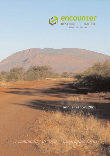 Thumbnail Encounter Resources Annual Report 2008