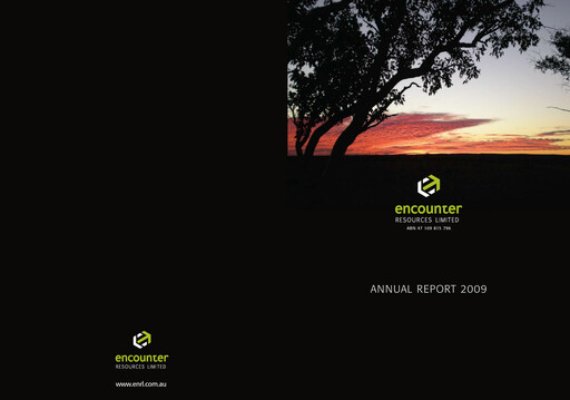 Thumbnail Encounter Resources Annual Report 2009