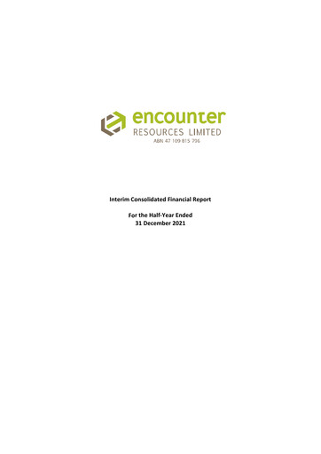 Thumbnail Encounter Resources Financial Statement 2022-h1
