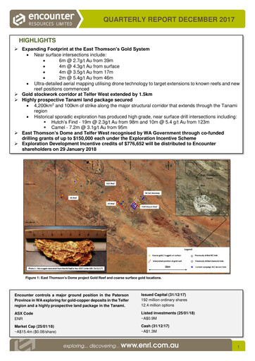 Thumbnail Encounter Resources Quarterly Report 2017-q4