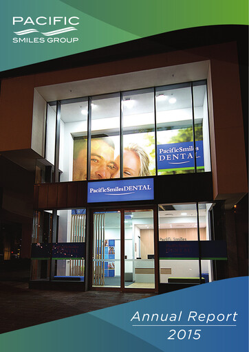 Thumbnail Pacific Smiles Group Annual Report 2015