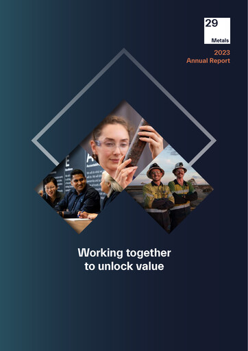 Thumbnail 29Metals Annual Report 2023
