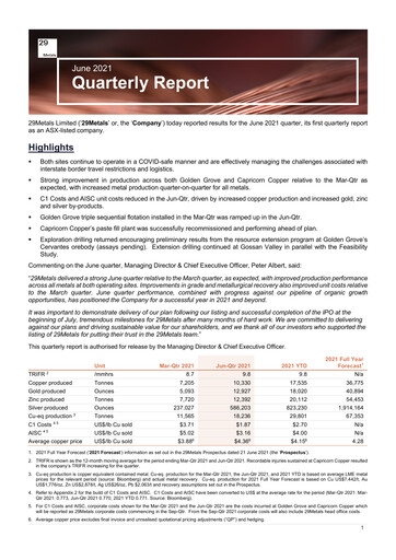 Thumbnail 29Metals Quarterly Report 2021-q2