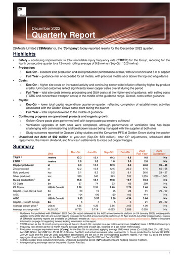 Thumbnail 29Metals Quarterly Report 2022-q4
