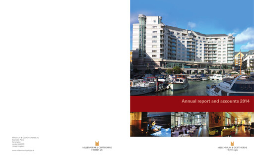 Thumbnail Millennium & Copthorne Hotels New Zealand Annual Report 2014