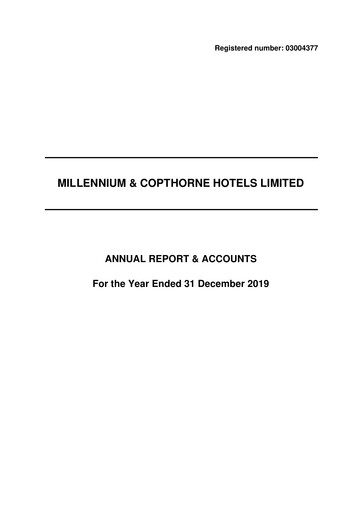 Thumbnail Millennium & Copthorne Hotels New Zealand Annual Report 2019