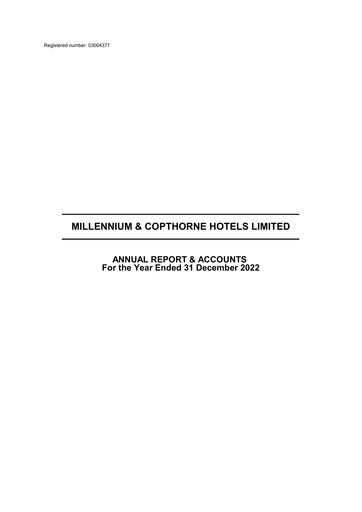 Thumbnail Millennium & Copthorne Hotels New Zealand Annual Report 2022